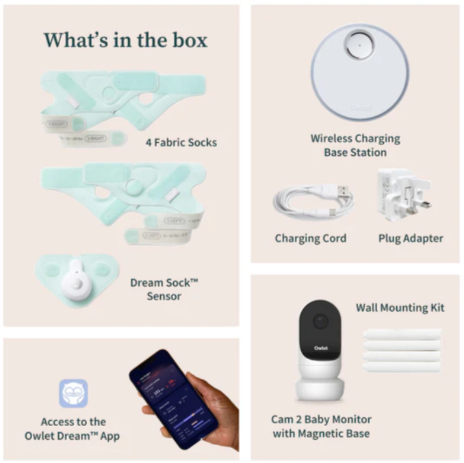 Owlet Owlet Dream Sock and Cam 2 Duo