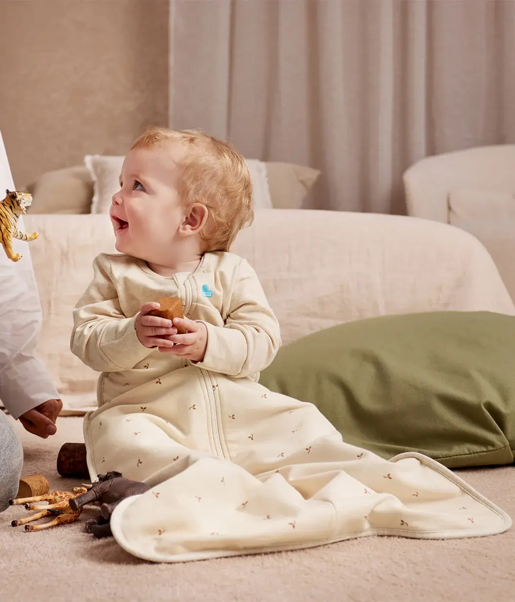 Love To Dream Love To Dream Sleep Bag Long Sleeve 1.5 Tog Cotton Oatmeal Twigs