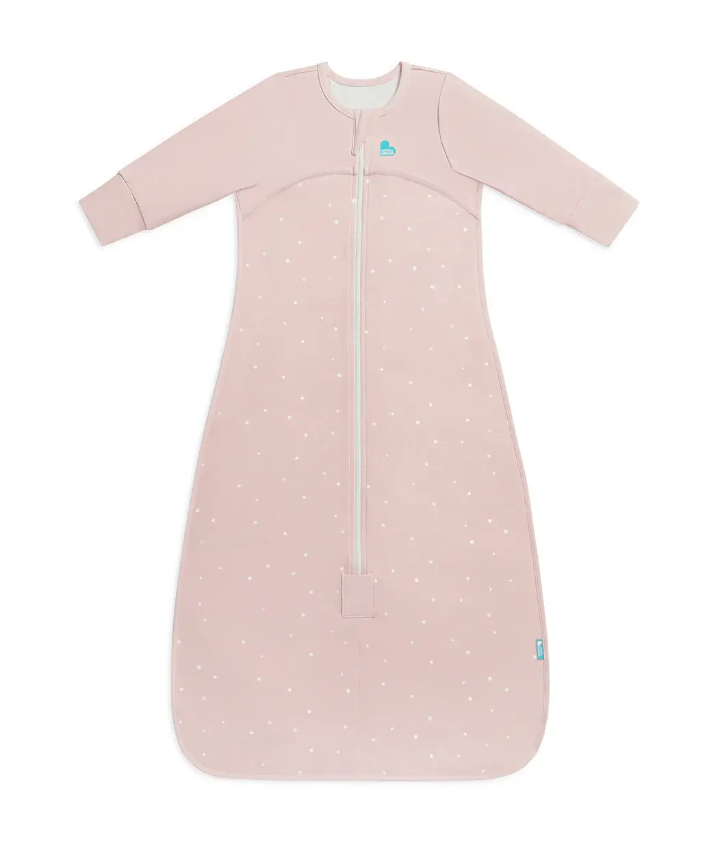 Love To Dream Love To Dream Sleep Bag Long Sleeve 1.0 Tog Cotton Powder Pink Twinkle