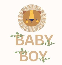 Petite Vous Petite Vous Greeting Card - Baby Boy Lion