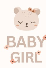 Petite Vous Petite Vous Greeting Card - Baby Girl Bear