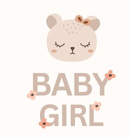 Petite Vous Petite Vous Greeting Card - Baby Girl Bear
