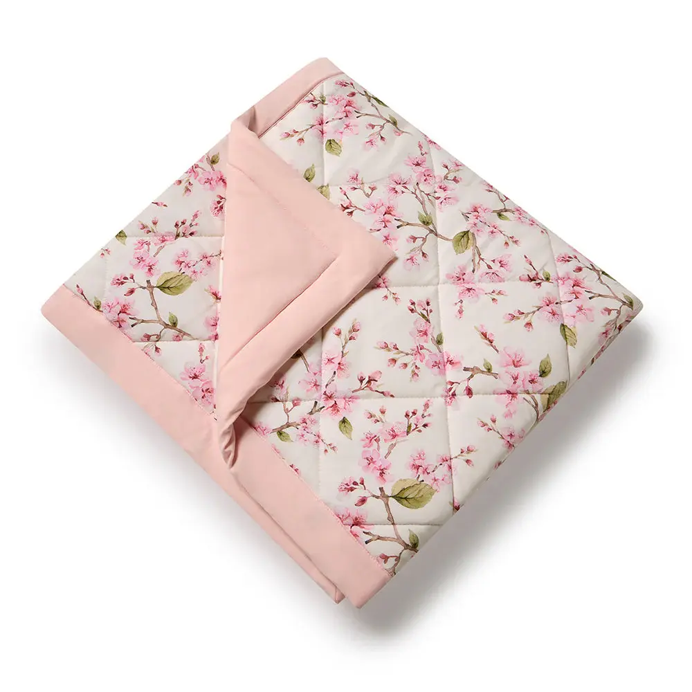 Snuggle Hunny Kids Snuggle Hunny Cherry Blossom Organic Cotton Cot Comforter