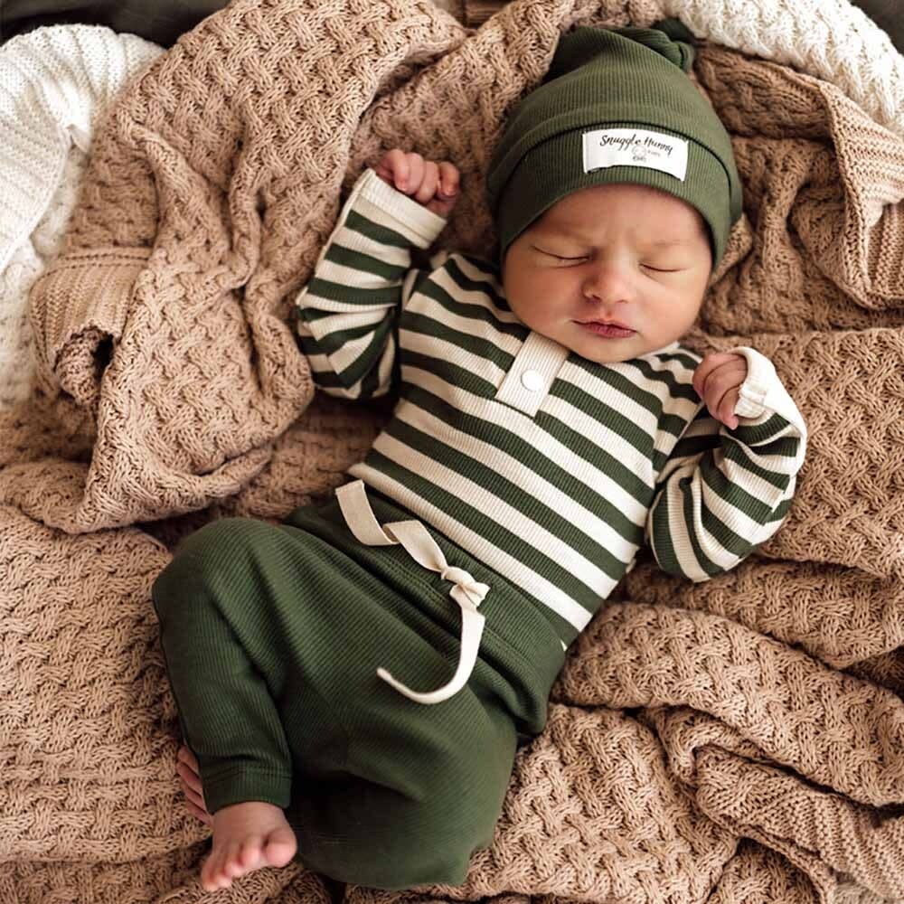 Snuggle Hunny Kids Snuggle Hunny Olive Organic Pants - 6-12 Months (0)