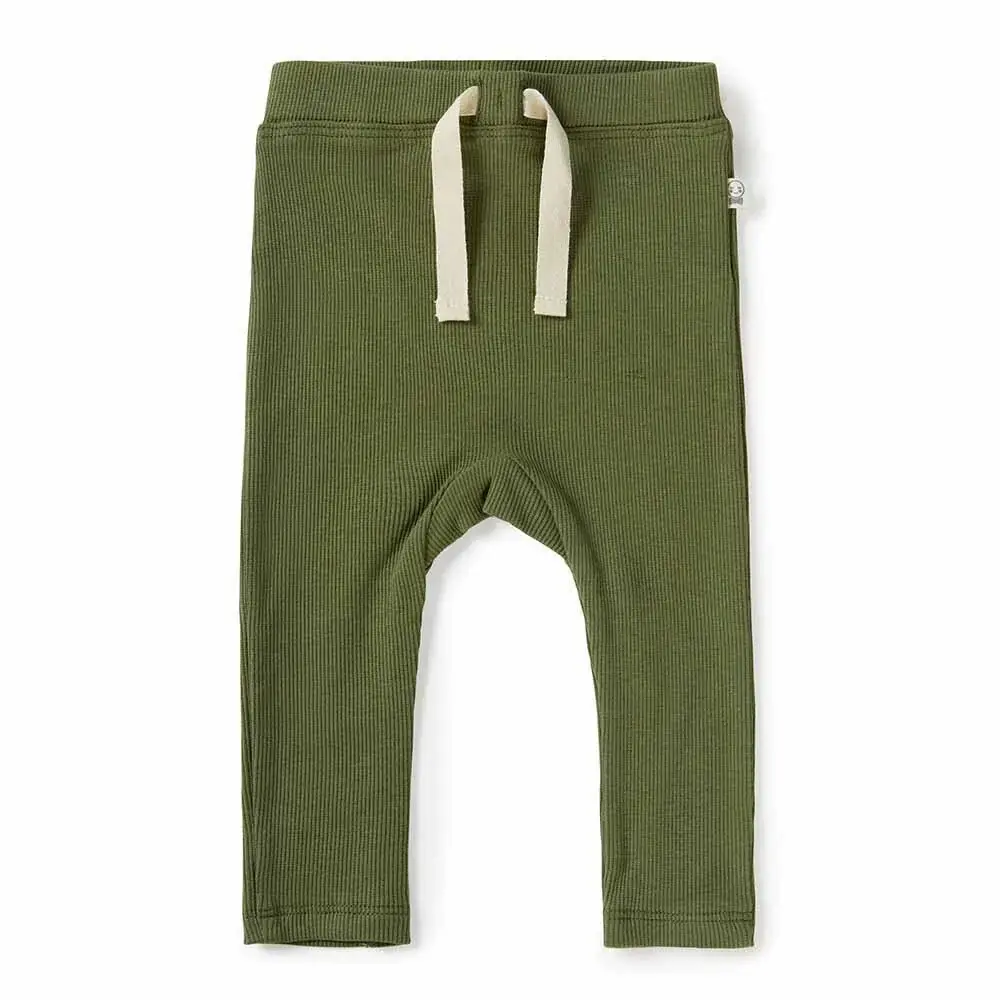 Snuggle Hunny Kids Snuggle Hunny Olive Organic Pants - 6-12 Months (0)