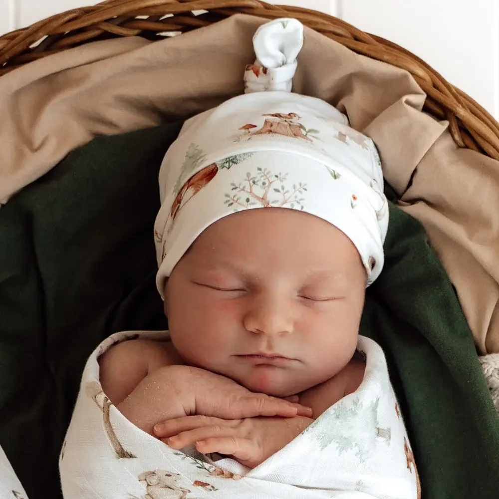 Snuggle Hunny Kids Snuggle Hunny Woodland Tales Organic Knotted Beanie