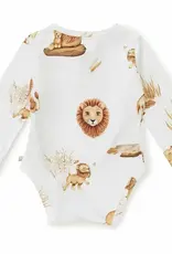 Snuggle Hunny Kids Snuggle Hunny Lion Long Sleeve Organic Bodysuit - 6-12 Months (0)