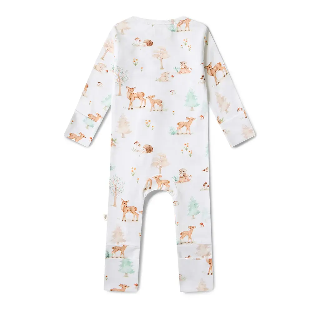Snuggle Hunny Kids Snuggle Hunny Woodland Tales Organic Snugglesuit Convertible Romper - Size 1