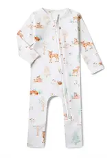 Snuggle Hunny Kids Snuggle Hunny Woodland Tales Organic Snugglesuit Convertible Romper - 6-12 Months (0)