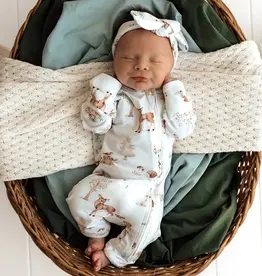 Snuggle Hunny Kids Snuggle Hunny Woodland Tales Organic Snugglesuit Convertible Romper - 0-3 Months (000)