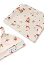 Snuggle Hunny Kids Snuggle Hunny Gnomes Organic Jersey Wrap & Beanie Set