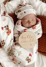 Snuggle Hunny Kids Snuggle Hunny Gnomes Organic Jersey Wrap & Beanie Set