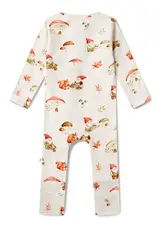 Snuggle Hunny Kids Snuggle Hunny Gnomes Organic Snugglesuit Convertible Romper - Newborn (0000)
