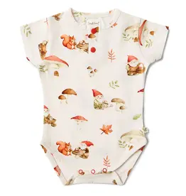 Snuggle Hunny Kids Snuggle Hunny Gnomes Short Sleeve Organic Bodysuit - 6-12 Months (0)