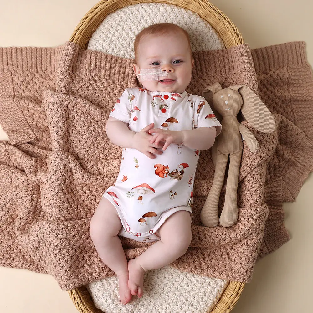 Snuggle Hunny Kids Snuggle Hunny Gnomes Short Sleeve Organic Bodysuit - 6-12 Months (0)