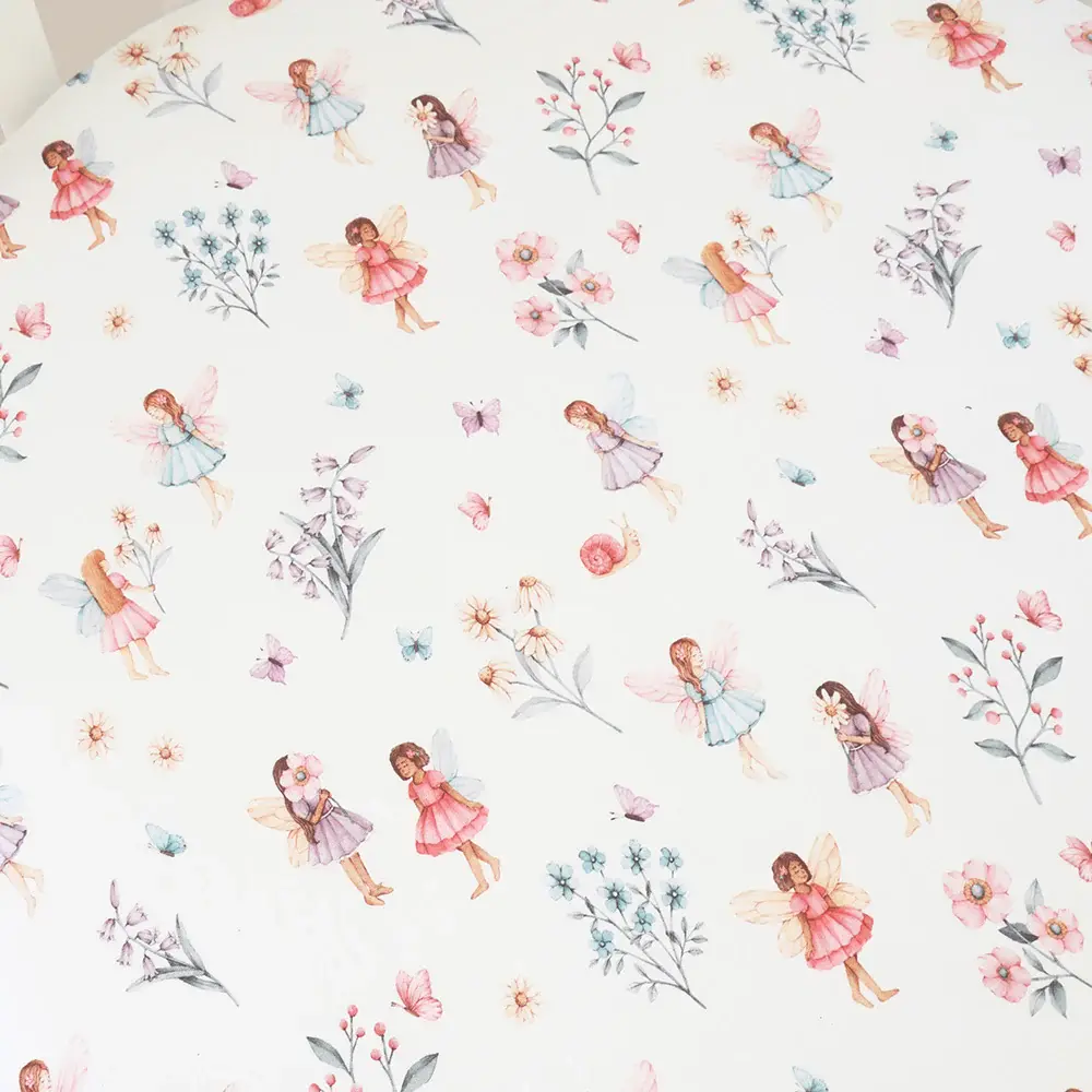 Snuggle Hunny Kids Snuggle Hunny Fairy Garden Organic Fitted Cot Sheet