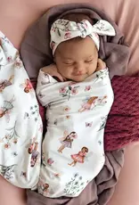 Snuggle Hunny Kids Snuggle Hunny Fairy Garden Organic Jersey Wrap & Topknot Set