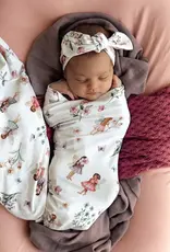 Snuggle Hunny Kids Snuggle Hunny Fairy Garden Organic Jersey Wrap & Topknot Set