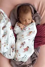 Snuggle Hunny Kids Snuggle Hunny Fairy Garden Organic Jersey Wrap & Topknot Set