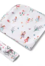 Snuggle Hunny Kids Snuggle Hunny Fairy Garden Organic Jersey Wrap & Topknot Set