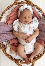 Snuggle Hunny Kids Snuggle Hunny Fairy Garden Short Sleeve Organic Bodysuit with Frill - Newborn (0000)