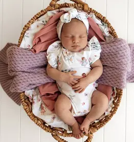 Snuggle Hunny Kids Snuggle Hunny Fairy Garden Short Sleeve Organic Bodysuit with Frill - Newborn (0000)