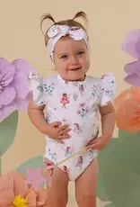 Snuggle Hunny Kids Snuggle Hunny Fairy Garden Short Sleeve Organic Bodysuit with Frill - 6-12 Months (0)