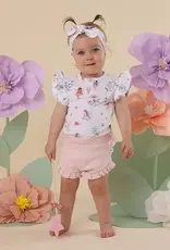 Snuggle Hunny Kids Snuggle Hunny Fairy Garden Short Sleeve Organic Bodysuit with Frill - 6-12 Months (0)