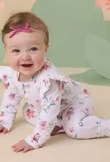 Snuggle Hunny Kids Snuggle Hunny Fairy Garden Organic Snugglesuit Convertible Romper - 6-12 Months (0)