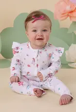 Snuggle Hunny Kids Snuggle Hunny Fairy Garden Organic Snugglesuit Convertible Romper - 6-12 Months (0)