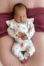 Snuggle Hunny Kids Snuggle Hunny Fairy Garden Organic Snugglesuit Convertible Romper - Newborn (0000)