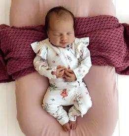 Snuggle Hunny Kids Snuggle Hunny Fairy Garden Organic Snugglesuit Convertible Romper - Newborn (0000)