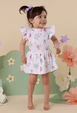 Snuggle Hunny Kids Snuggle Hunny Fairy Garden Short Sleeve Organic Dress - Size 2