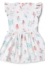 Snuggle Hunny Kids Snuggle Hunny Fairy Garden Short Sleeve Organic Dress - Size 2