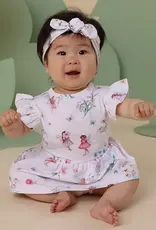 Snuggle Hunny Kids Snuggle Hunny Fairy Garden Short Sleeve Organic Dress - Size 1