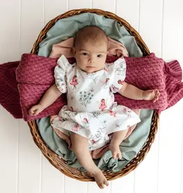 Snuggle Hunny Kids Snuggle Hunny Fairy Garden Short Sleeve Organic Dress - 0-3 Months (000)