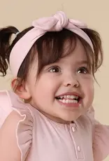 Snuggle Hunny Kids Snuggle Hunny Baby Pink Ribbed Organic Topknot