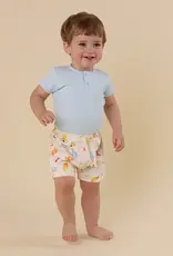 Snuggle Hunny Kids Snuggle Hunny Baby Blue Short Sleeve Organic Bodysuit - Size 1