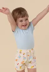 Snuggle Hunny Kids Snuggle Hunny Baby Blue Short Sleeve Organic Bodysuit - Size 1