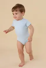 Snuggle Hunny Kids Snuggle Hunny Baby Blue Short Sleeve Organic Bodysuit - 6-12 Months (0)