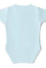 Snuggle Hunny Kids Snuggle Hunny Baby Blue Short Sleeve Organic Bodysuit - Newborn (0000)