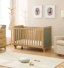 Tutti Bambini Tutti Bambini Kuba Cot in Sage Weave & Golden Oak