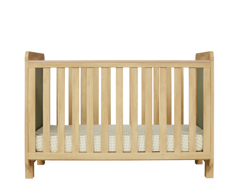 Tutti Bambini Tutti Bambini Kuba Cot in Sage Weave & Golden Oak