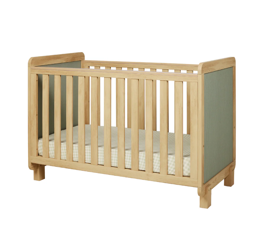 Tutti Bambini Tutti Bambini Kuba Cot in Sage Weave & Golden Oak