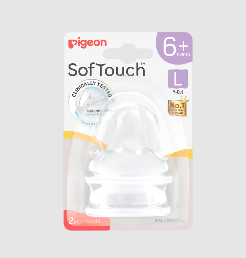 Pigeon Pigeon Softouch III Peristaltic Plus Teat L 2pcs