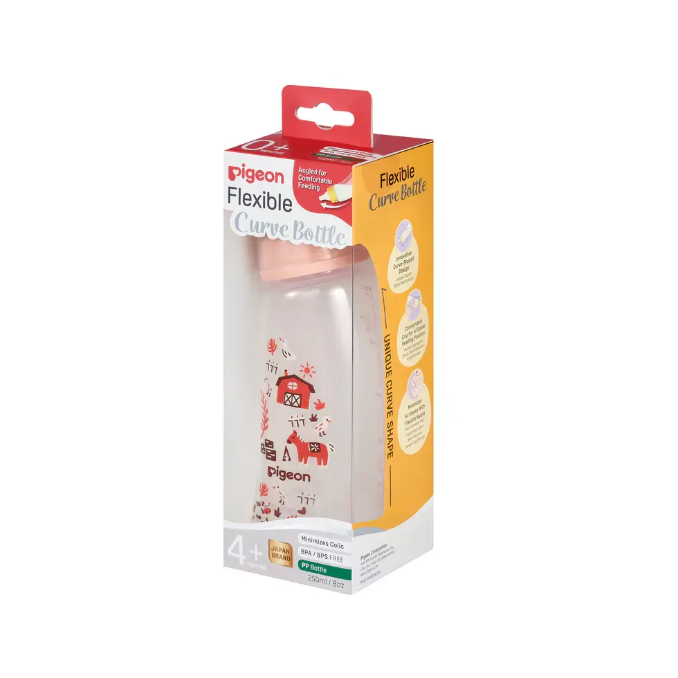 Pigeon Pigeon Flexible Curve Bottle PP Farm 250ML