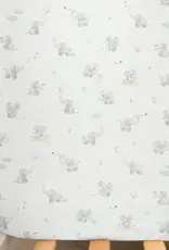 Living Textiles Living Textiles 2-pack Jersey Cot Fitted Sheet Elephant Playtime