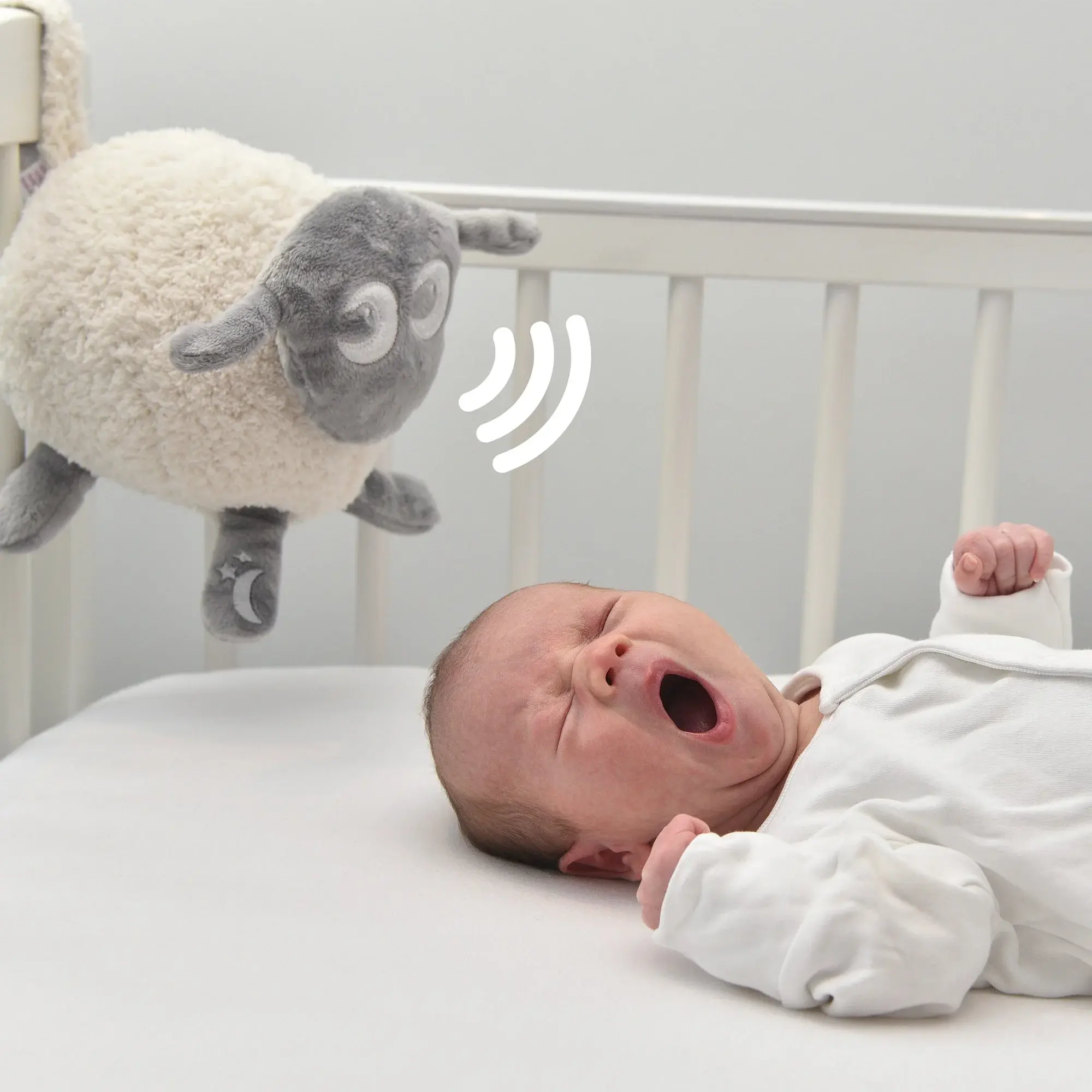 Ewan the Sheep Rechargeable Ewan the sheep Deluxe Baby Sleep Aid - Ewan Deluxe Grey