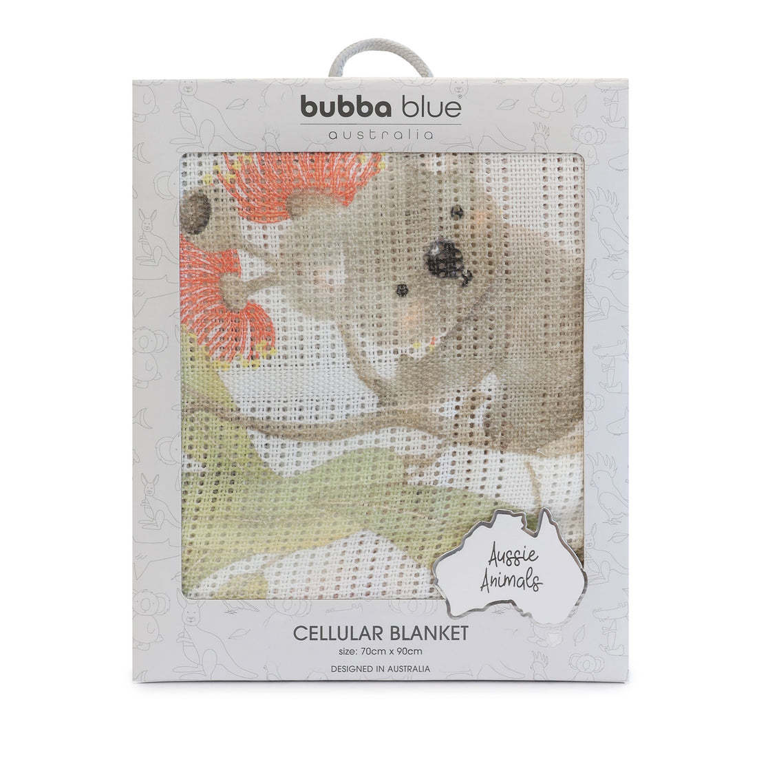 Bubba Blue Bubba Blue Aussie Digital Print Cellular Blanket