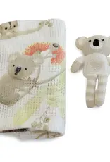 Bubba Blue Bubba Blue Koala Rattle & Cellular Blanket Gift Set